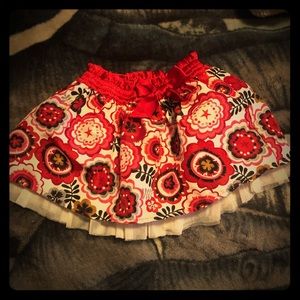 Toddlers multicolored skirt